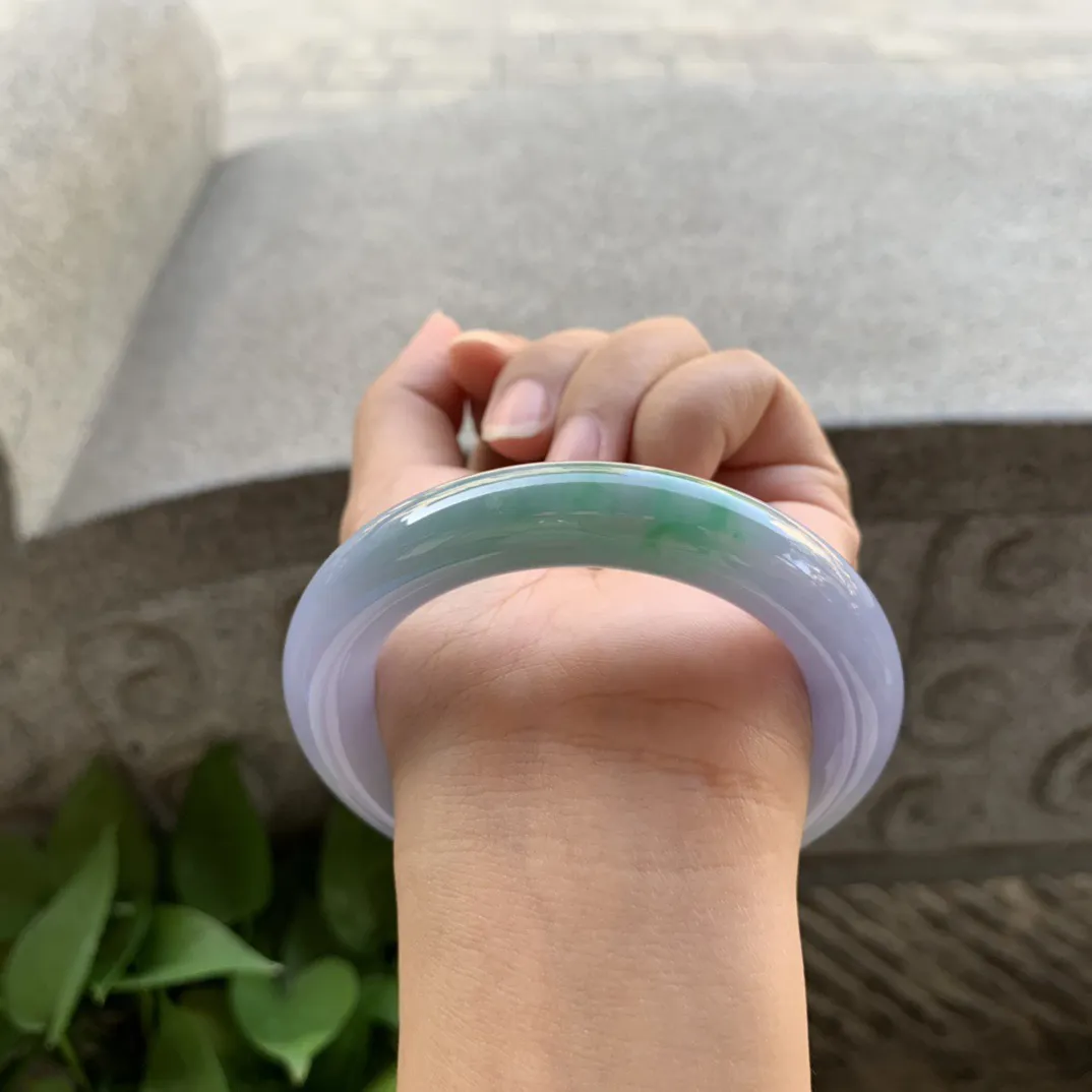 圈口55.5-11.9 【春彩圆条手镯】圆条55 56可戴