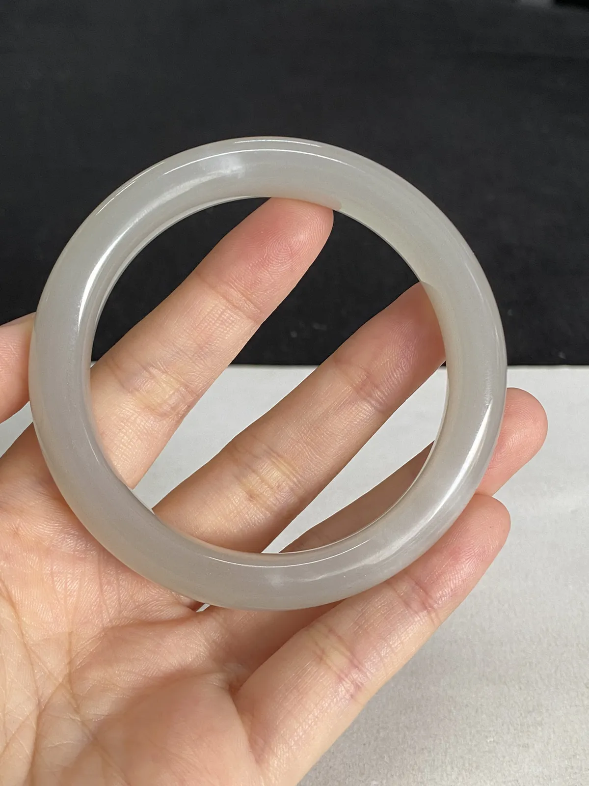 正圈54.4圈口，和田玉手镯