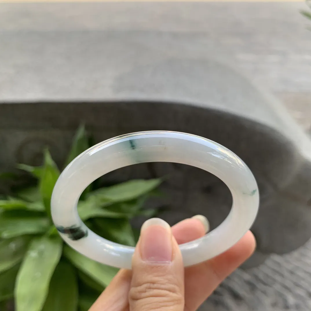 小圈口 53.5-8.9 【飘花圆条手镯】圆条53 54可戴