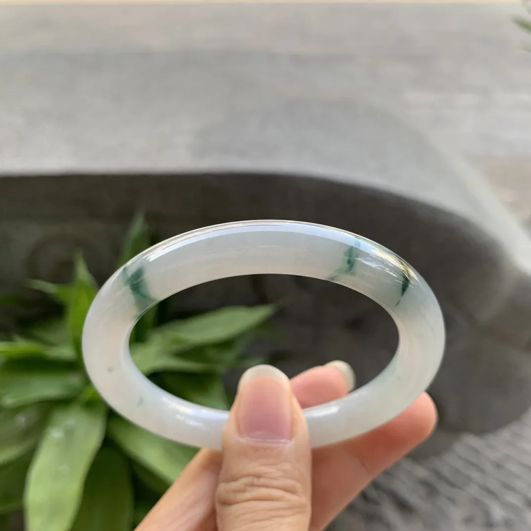 小圈口 53.5-8.9 【飘花圆条手镯】圆条53 54可戴