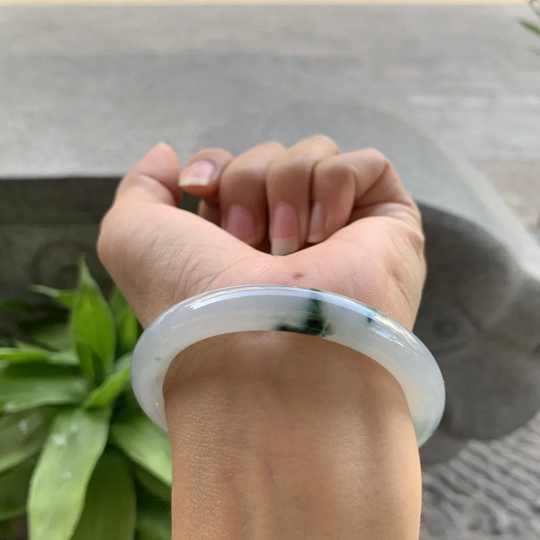 小圈口 53.5-8.9 【飘花圆条手镯】圆条53 54可戴