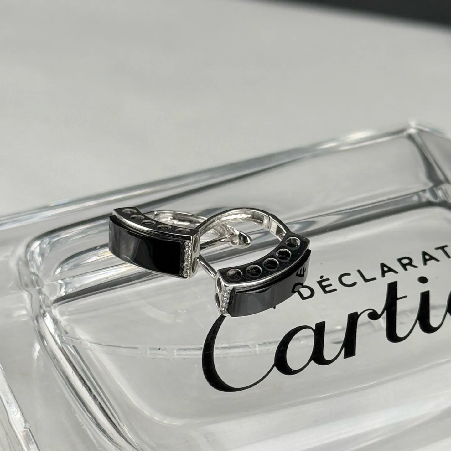 精品墨翠耳包 种好色正 黑度极好 打灯通透 油性十足 尺寸13