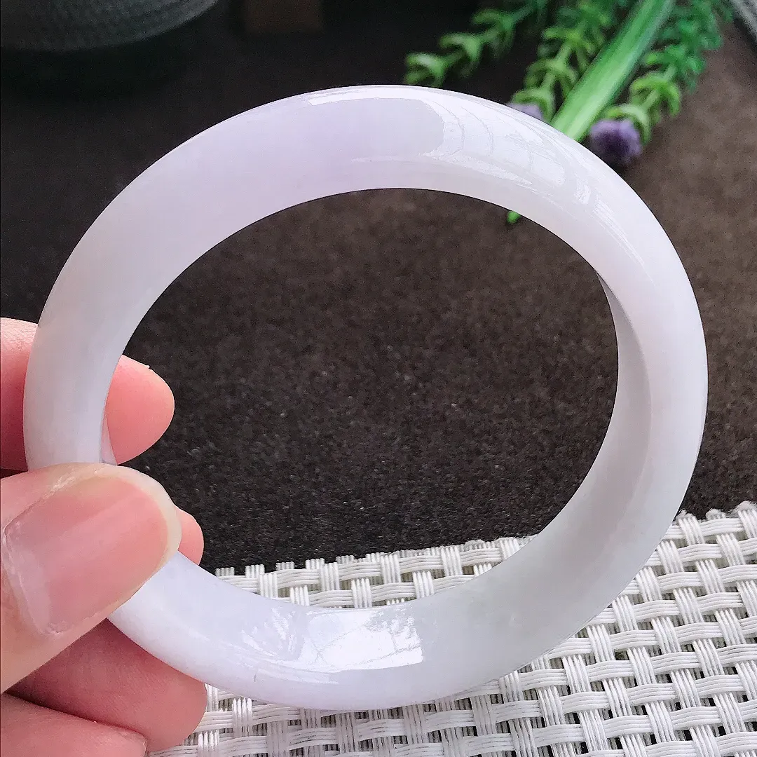 天然a货翡翠58.8/14.3/8.4老坑手镯宽边翡翠玉手镯