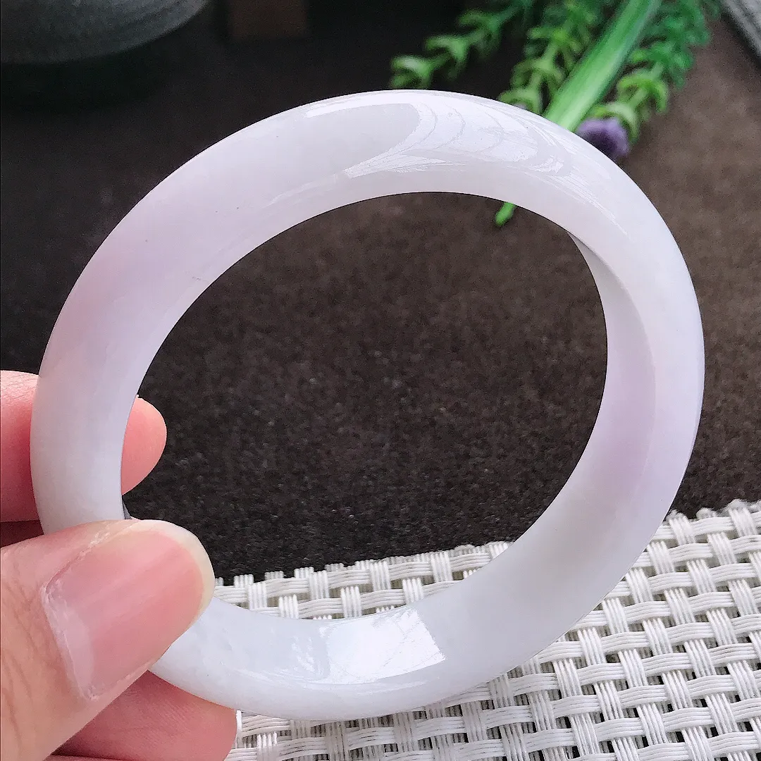 天然a货翡翠58.8/14.3/8.4老坑手镯宽边翡翠玉手镯