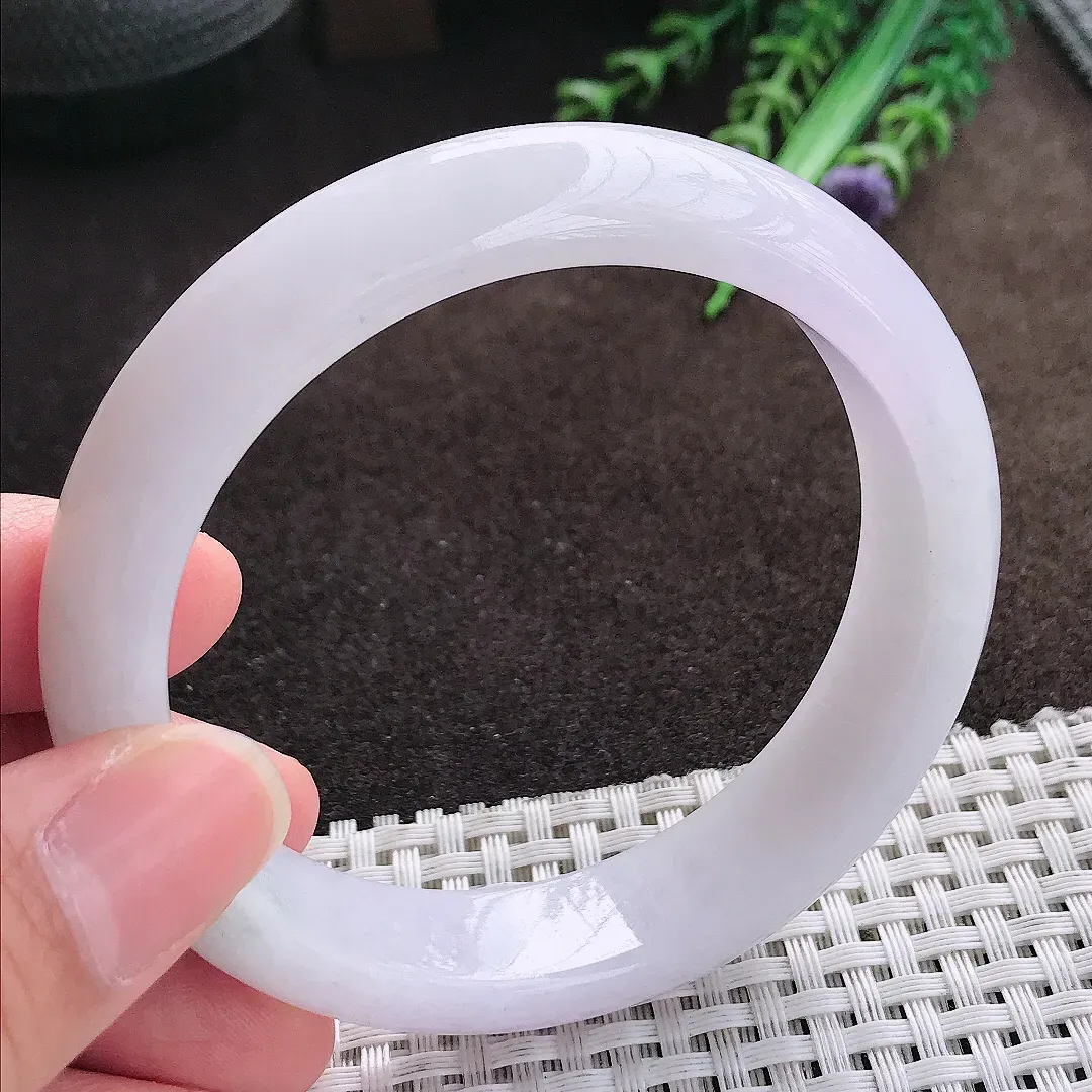 天然a货翡翠58.8/14.3/8.4老坑手镯宽边翡翠玉手镯