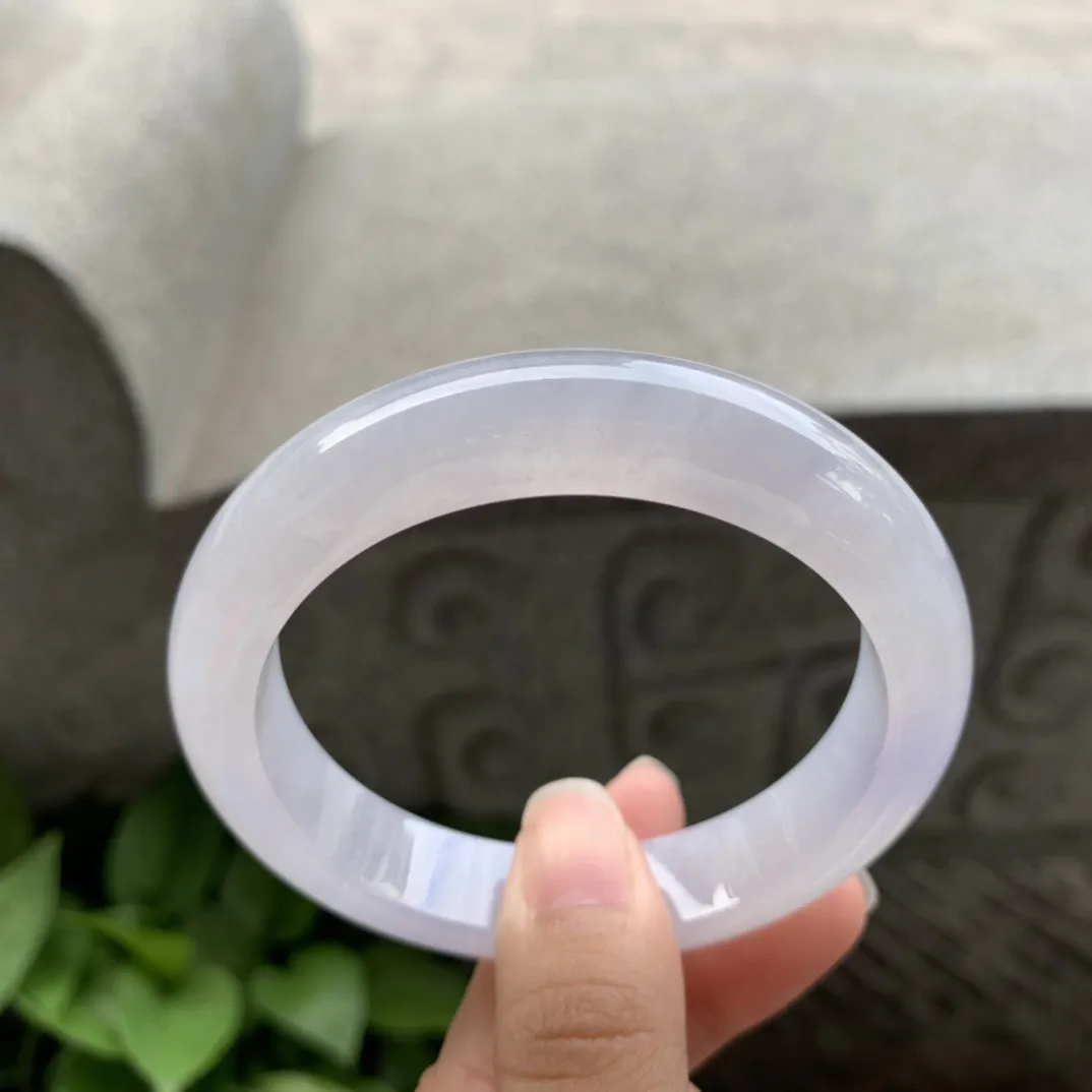 圈口 57-12.8-8.7【冰粉紫正圈手镯】正圈57 58可戴