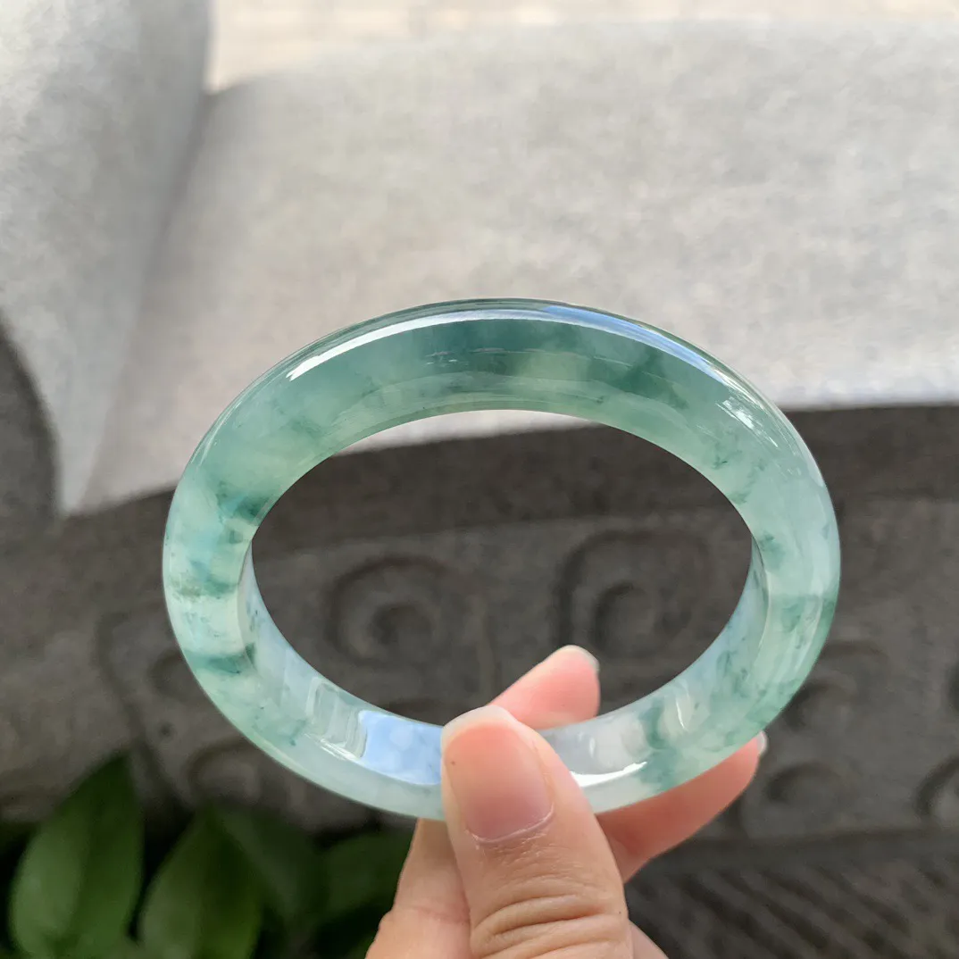 圈口57.8-11.6-8.9 【冰飘花正圈手镯】正圈57 58可戴