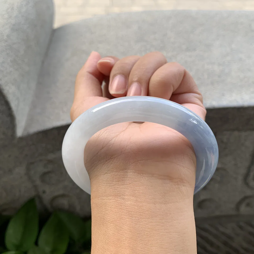 圈口 55.7-10.6【蓝紫圆条手镯】圆条55 56可戴