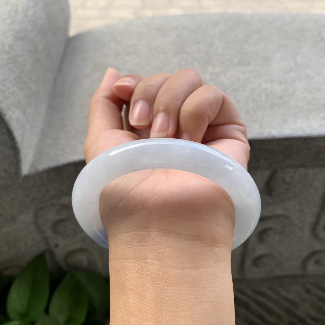 圈口 55.7-10.6【蓝紫圆条手镯】圆条55 56可戴