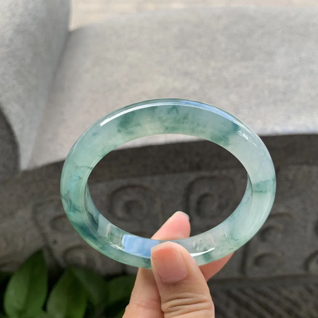 圈口57.8-11.6-8.9 【冰飘花正圈手镯】正圈57 58可戴