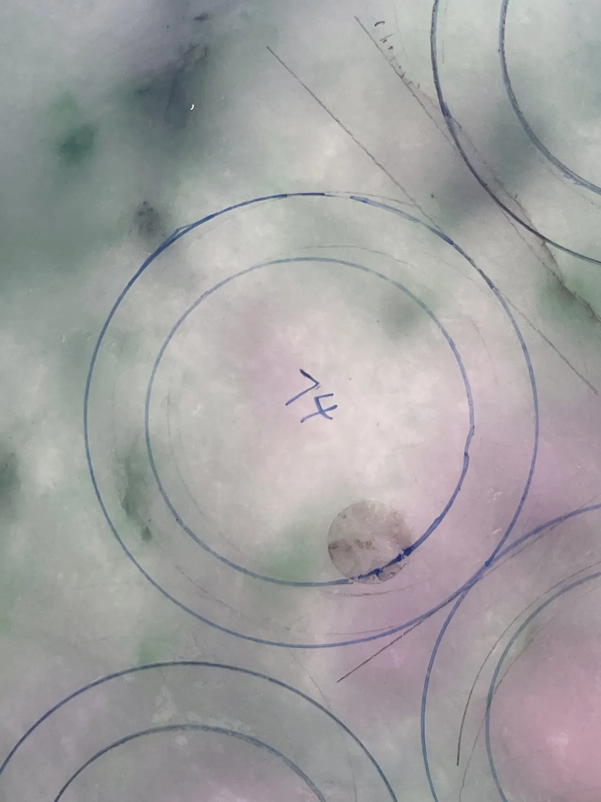 翡翠板料，⭕️正圈最大做58，圆条最大做54