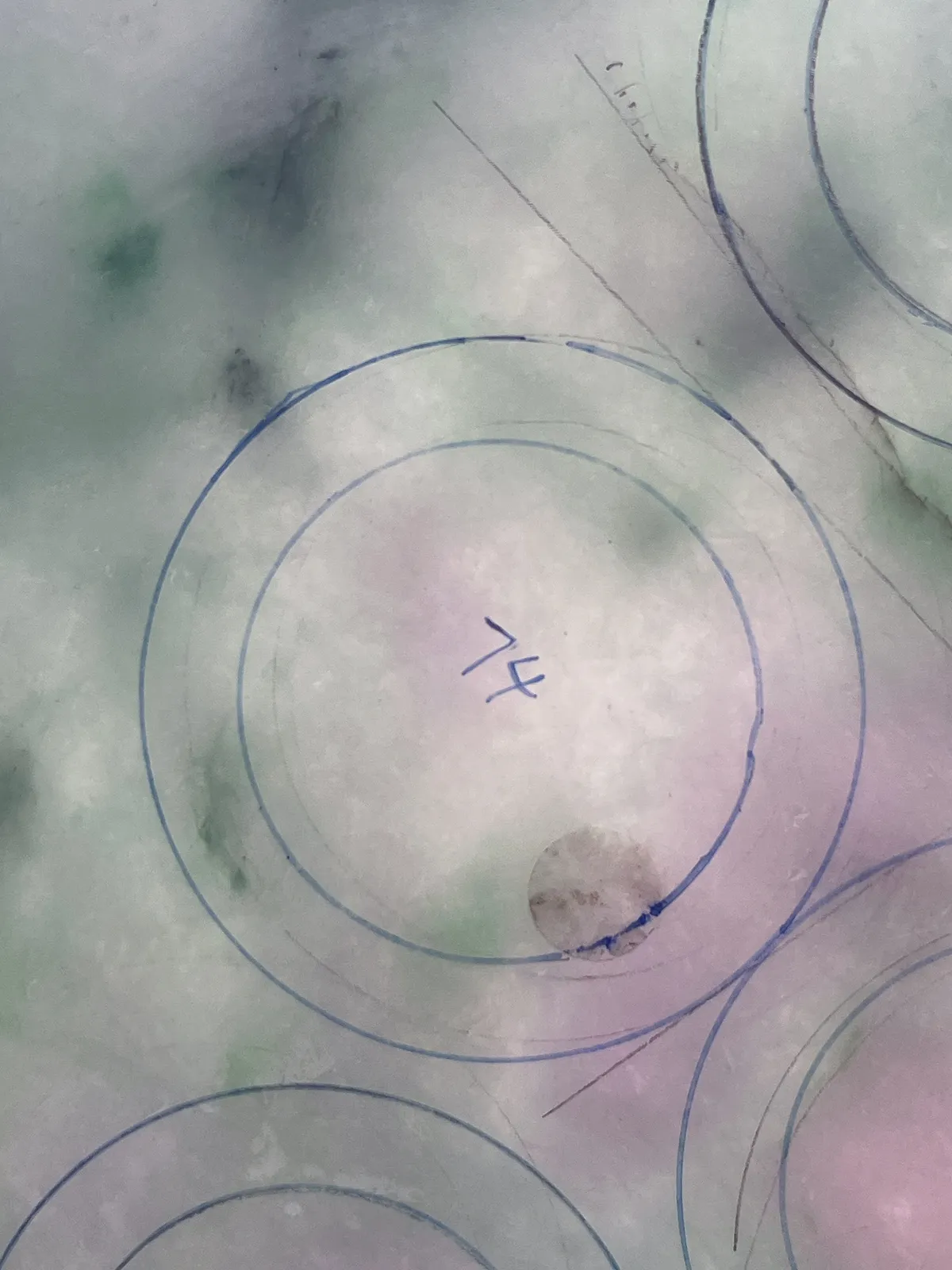 翡翠板料，⭕️正圈最大做58，圆条最大做54