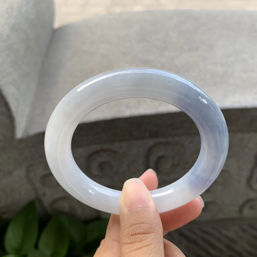 圈口 55.7-10.6【蓝紫圆条手镯】圆条55 56可戴