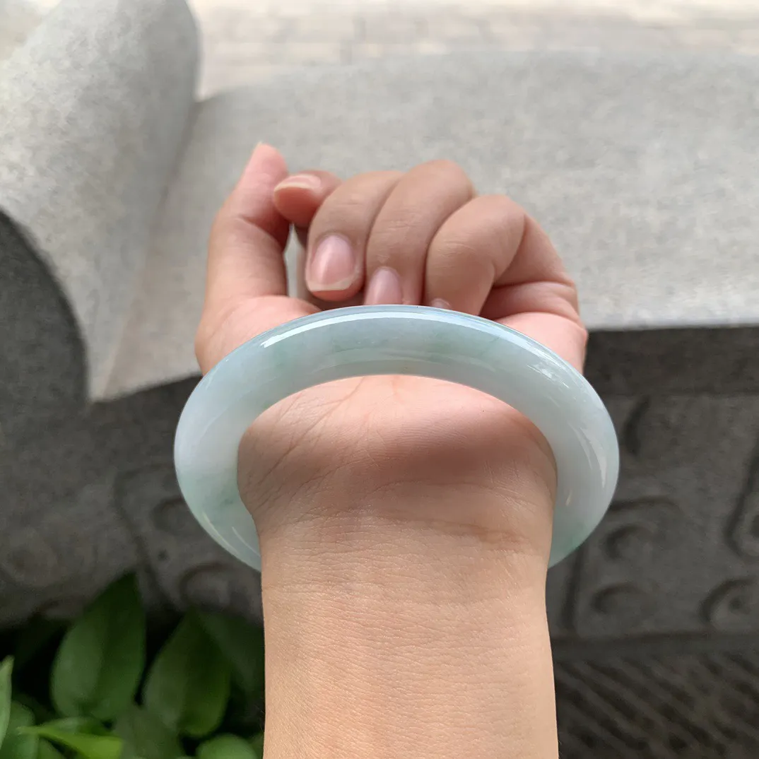 圈口 57-10.5【飘花圆条手镯】圆条57 58可戴