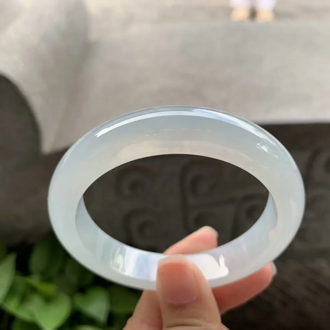 圈口 55.8-12.6-8.3【冰种正圈手镯】正圈55 56可戴