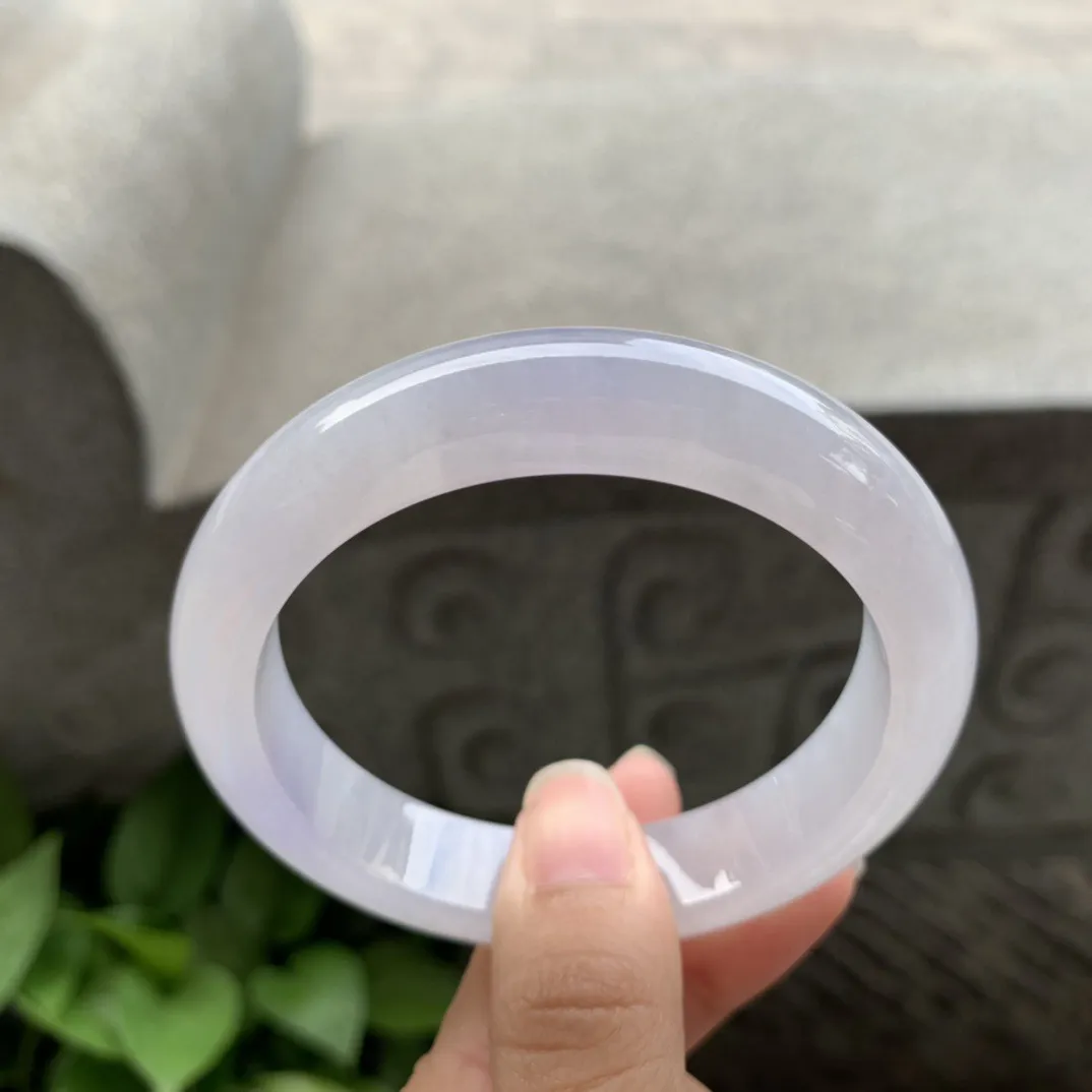 圈口 57-12.8-8.7【冰粉紫正圈手镯】正圈57 58可戴