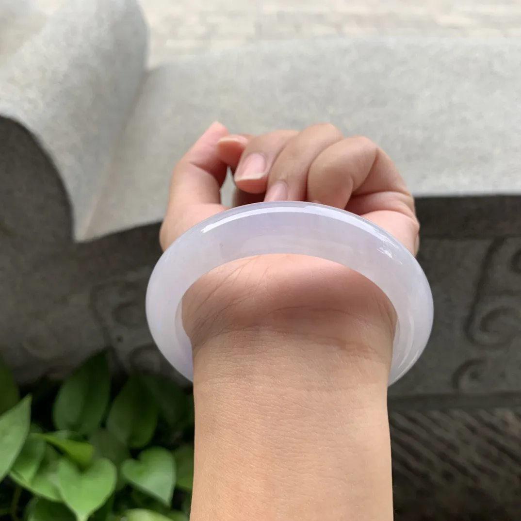 圈口 57-12.8-8.7【冰粉紫正圈手镯】正圈57 58可戴