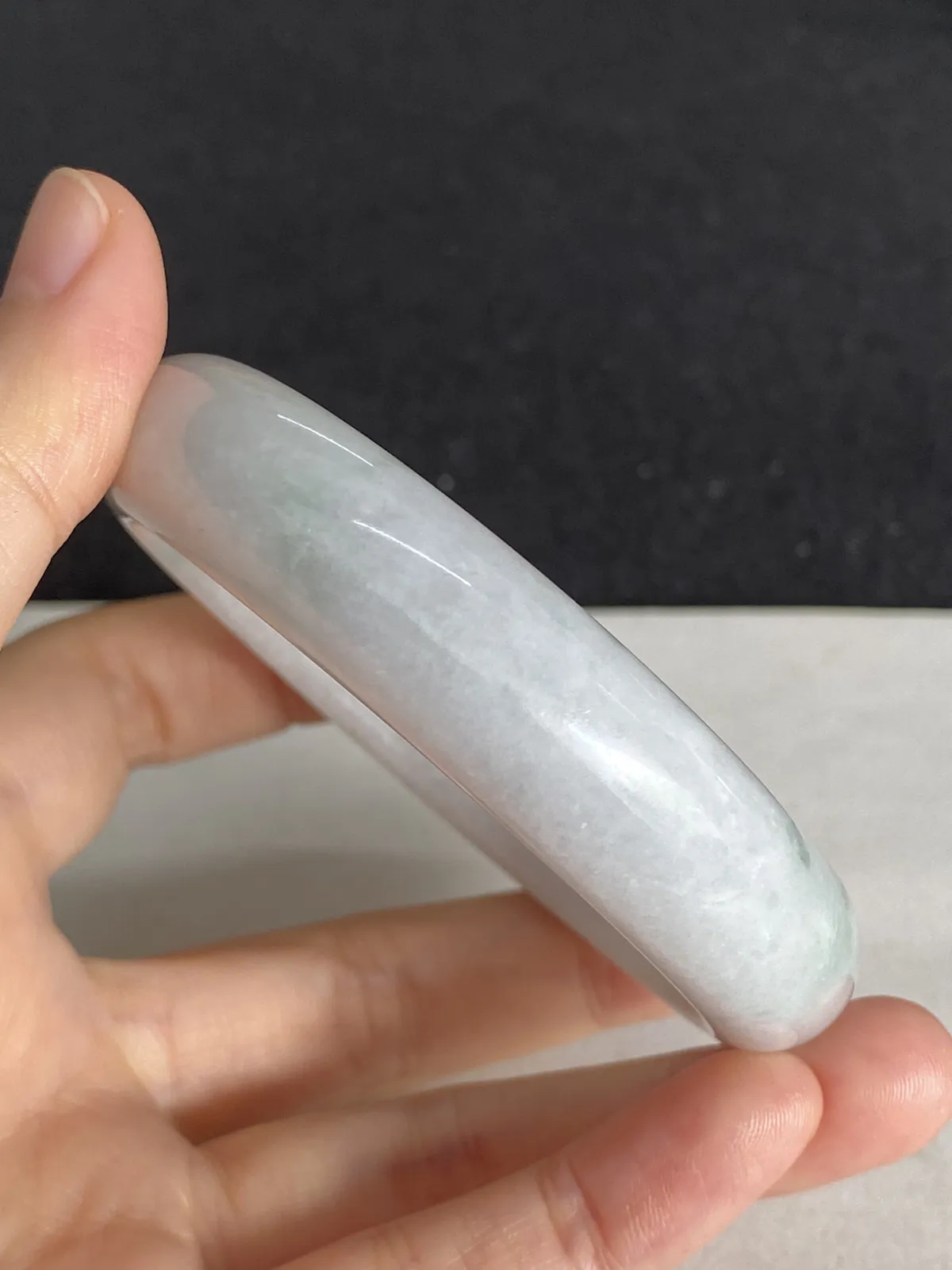 正圈57.3圈口，翡翠手镯