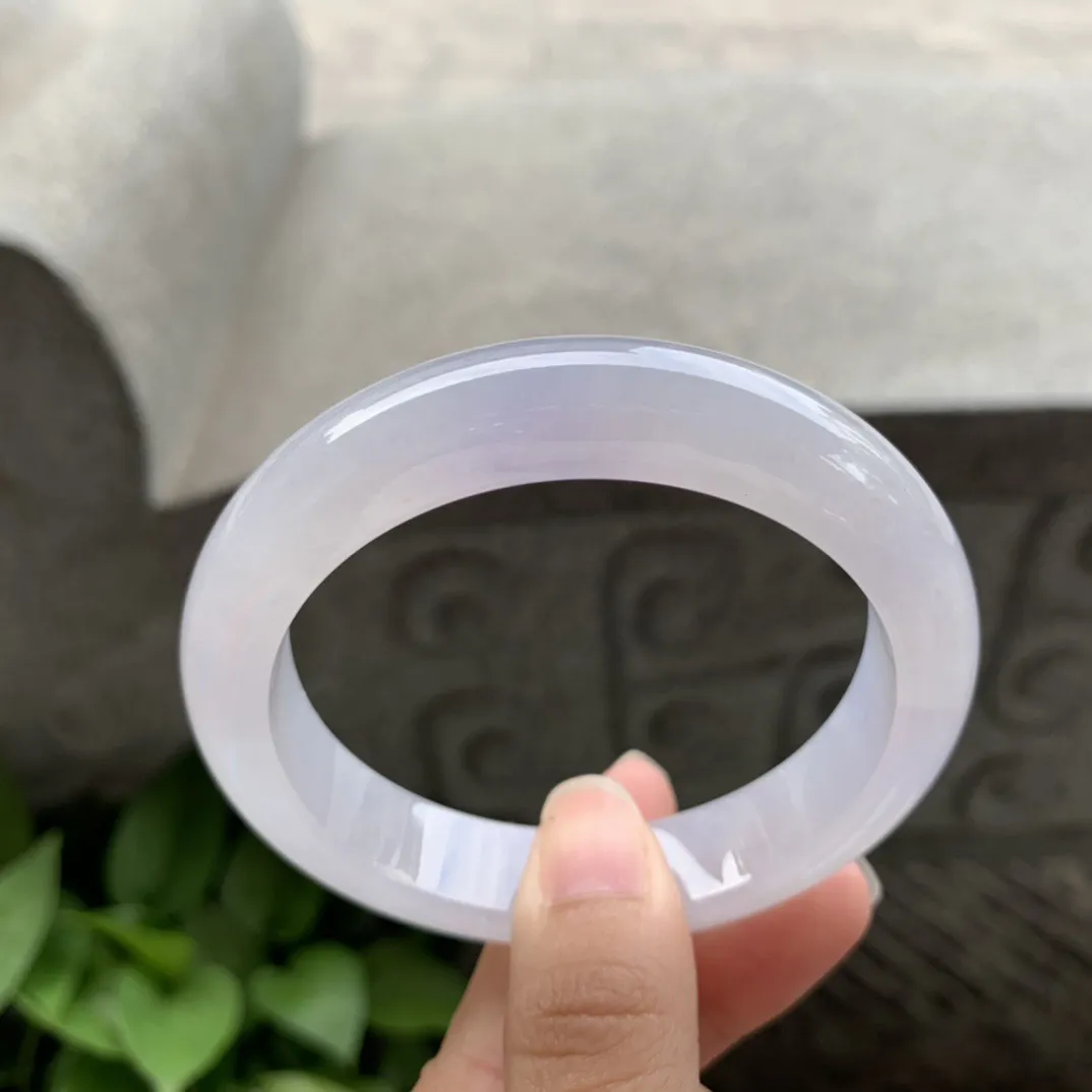 圈口 57-12.8-8.7【冰粉紫正圈手镯】正圈57 58可戴