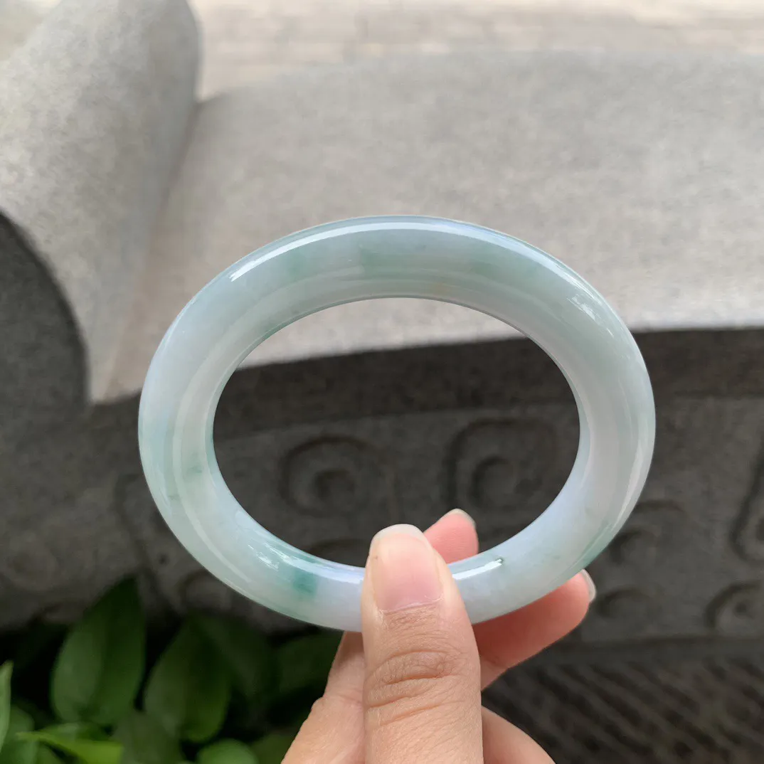 圈口 57-10.5【飘花圆条手镯】圆条57 58可戴