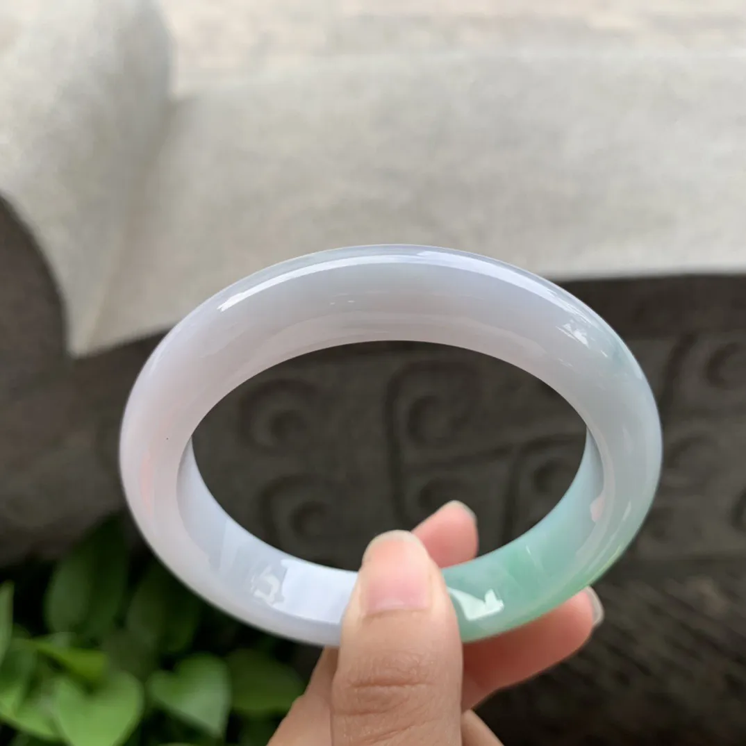 圈口57-12.3-8.8 【果绿正圈手镯】正圈57 58可戴