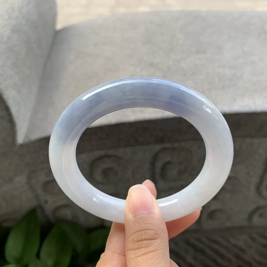 圈口 55.7-10.6【蓝紫圆条手镯】圆条55 56可戴