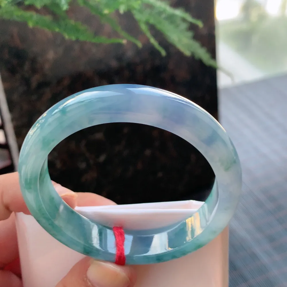 正圈高冰紫飘花 无瑕 尺寸:53.6/12.2/7.6种色俱佳