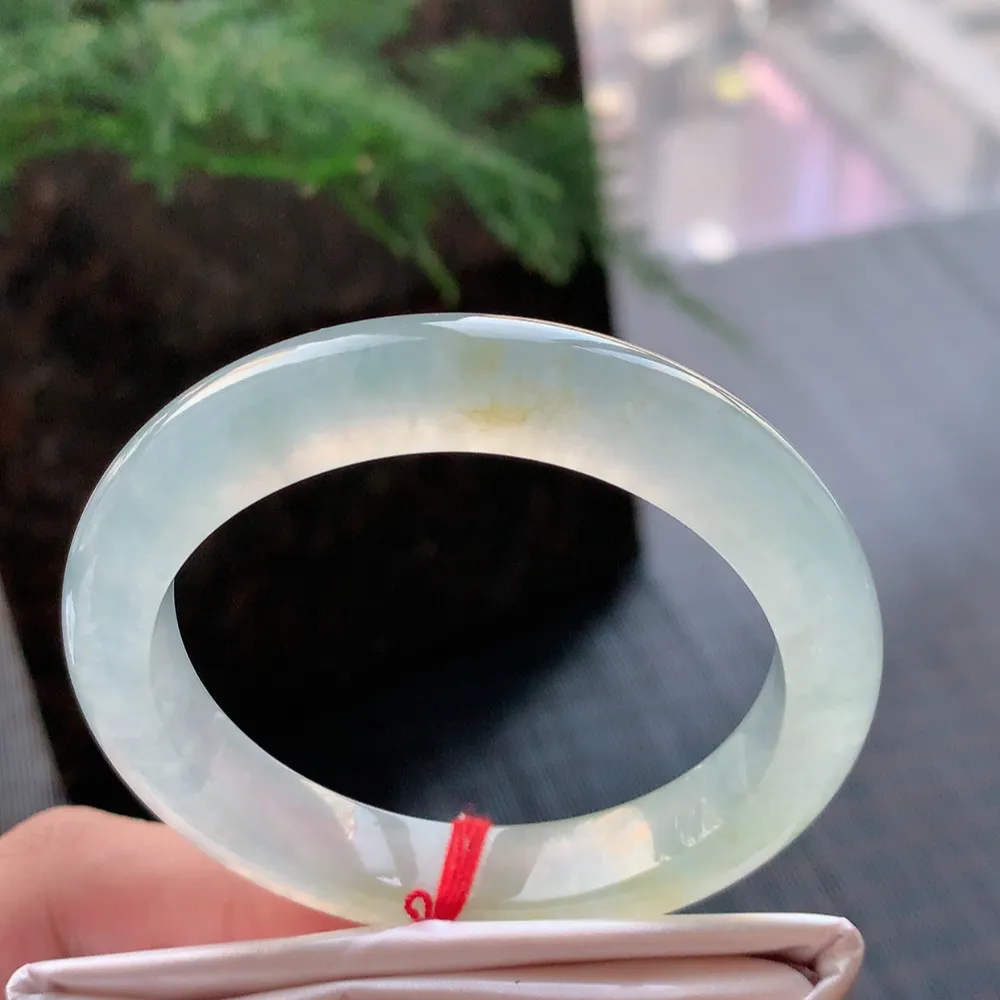 正圈冰玻黄翡 无瑕 尺寸:50.1/10/8.2 种色俱佳