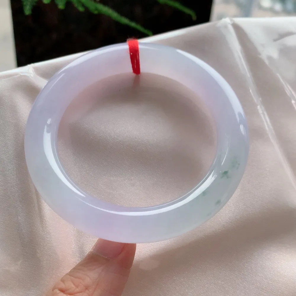 圆条高冰紫飘花 无瑕 尺寸:54.5/10.7 种色俱佳🥰🥰