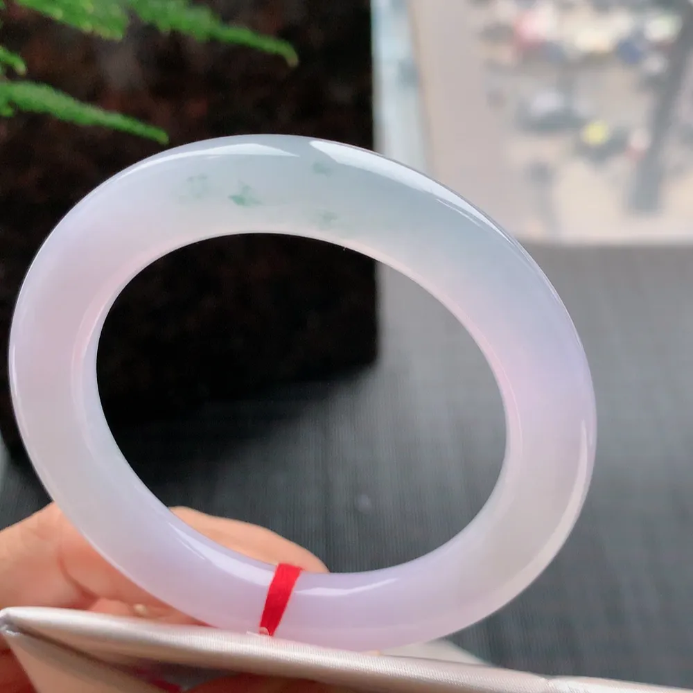 圆条高冰紫飘花 无瑕 尺寸:54.5/10.7 种色俱佳🥰🥰