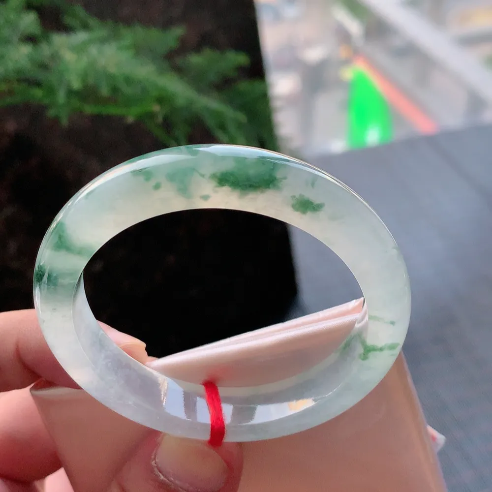 正圈冰玻飘花 无瑕 尺寸:50.8/10.8/8 花美 荧光闪闪🥰🥰