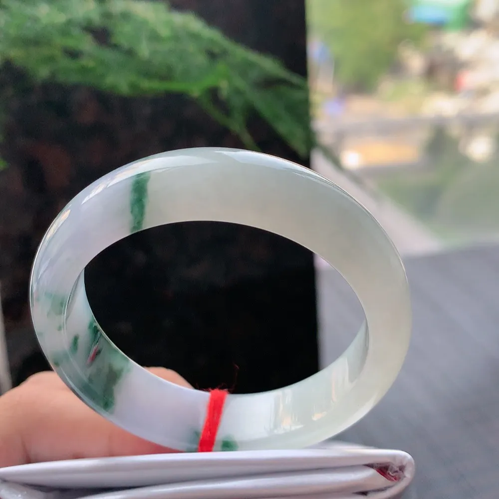 贵妃冰紫飘花 无瑕 尺寸:53.1/48.5/12.7/7.4 超美