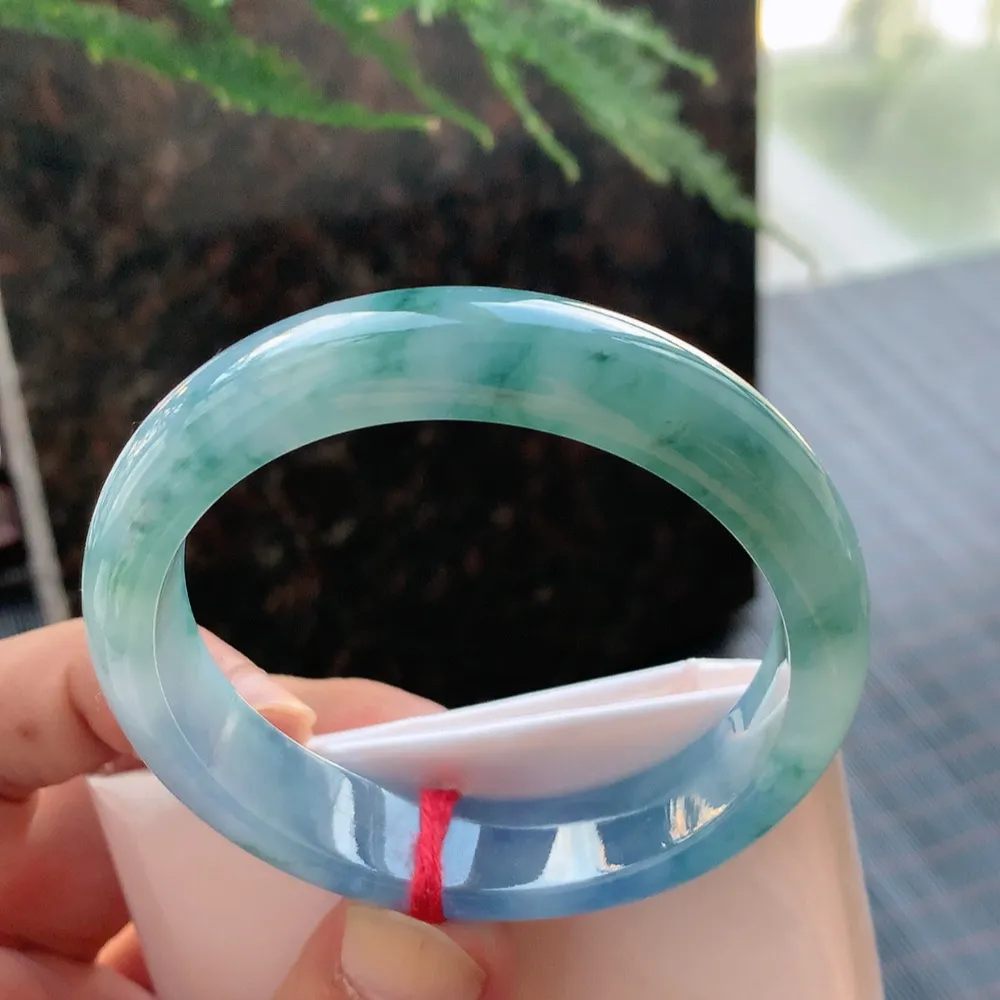 正圈高冰紫飘花 无瑕 尺寸:53.6/12.2/7.6种色俱佳