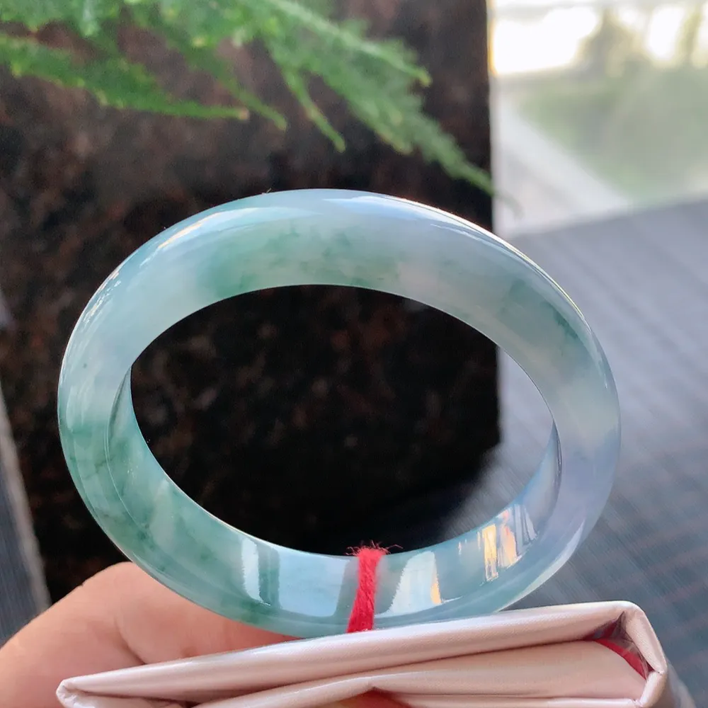 正圈高冰紫飘花 无瑕 尺寸:53.6/12.2/7.6种色俱佳