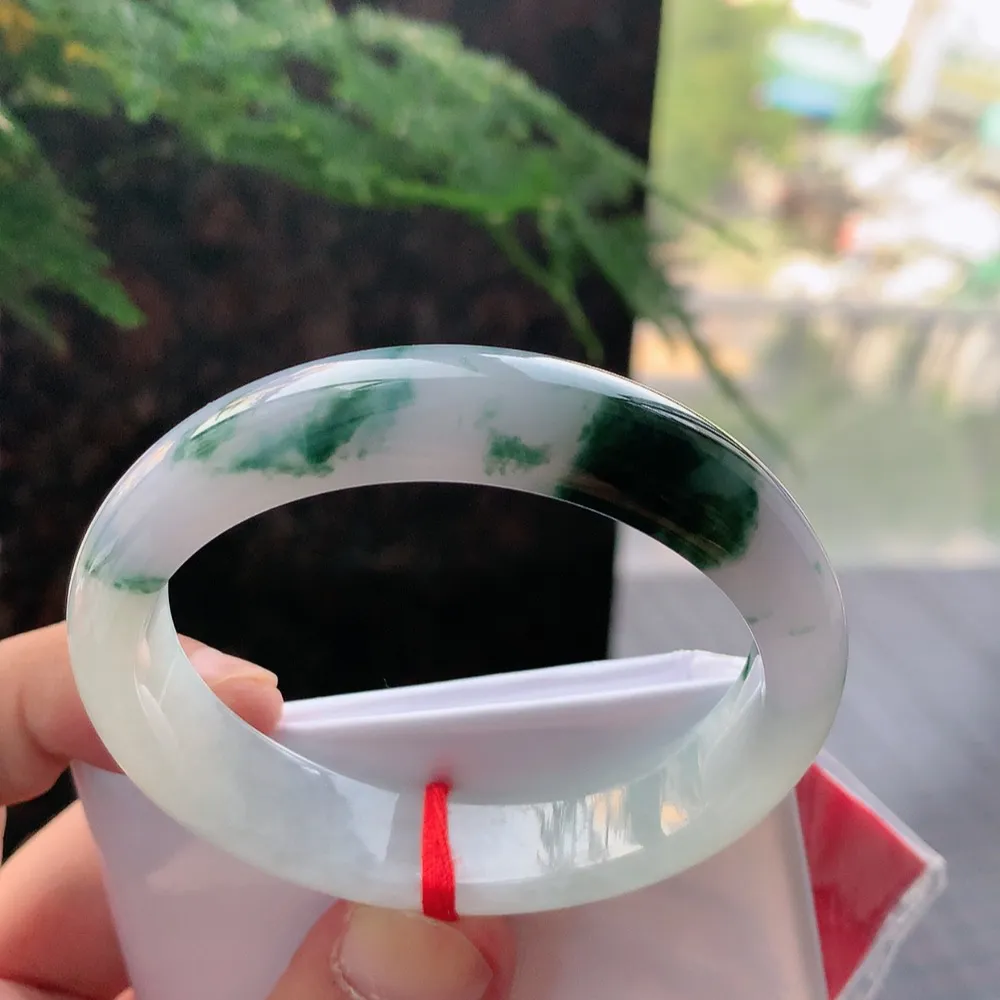 贵妃冰紫飘花 无瑕 尺寸:53.1/48.5/12.7/7.4 超美