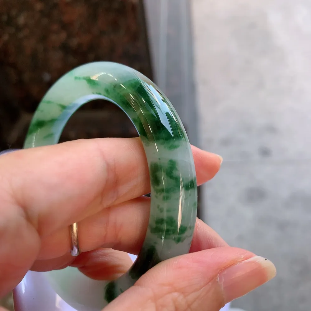 圆条冰飘花 有纹 尺寸:57.1/11.5 花美