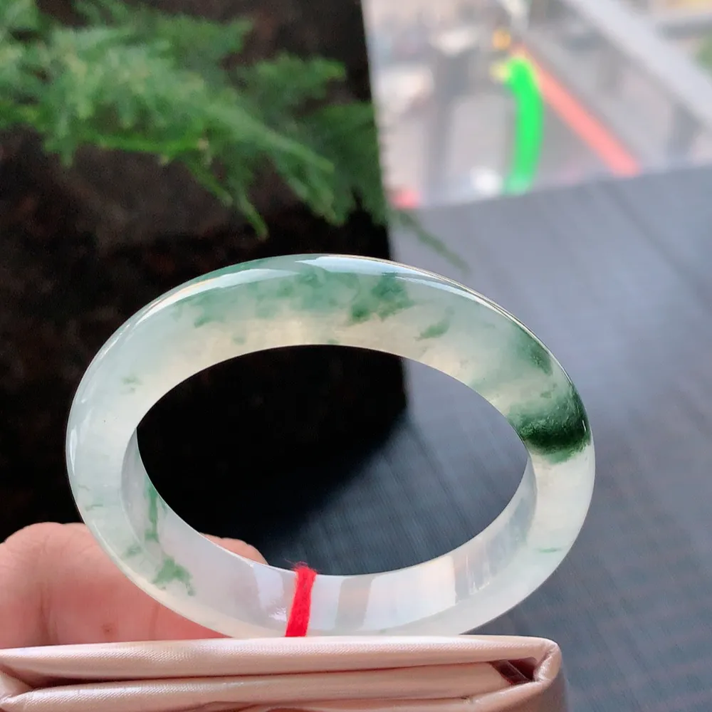 正圈冰玻飘花 无瑕 尺寸:50.8/10.8/8 花美 荧光闪闪🥰🥰