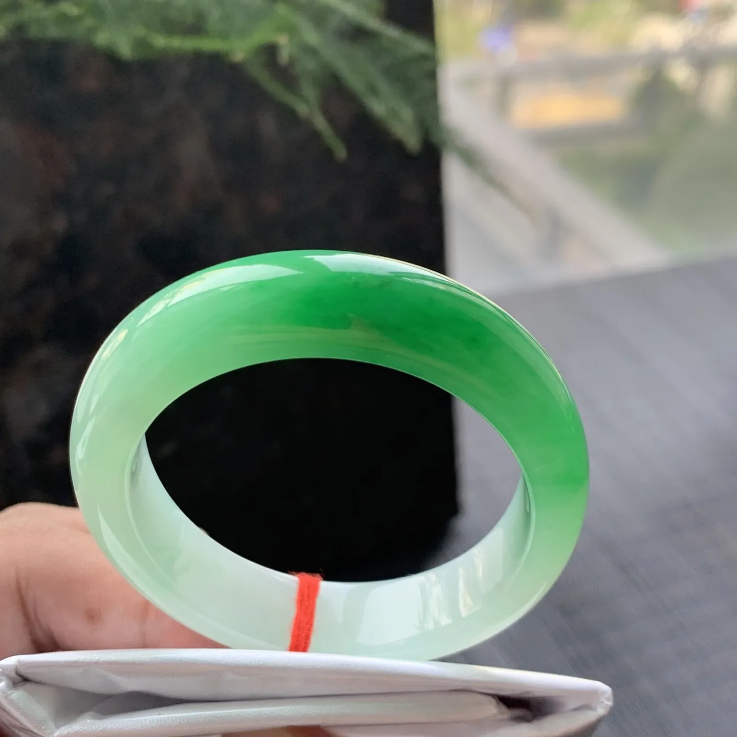 贵妃一大节阳绿 无瑕 尺寸:53.1/44.8/12.2/7.8  色阳