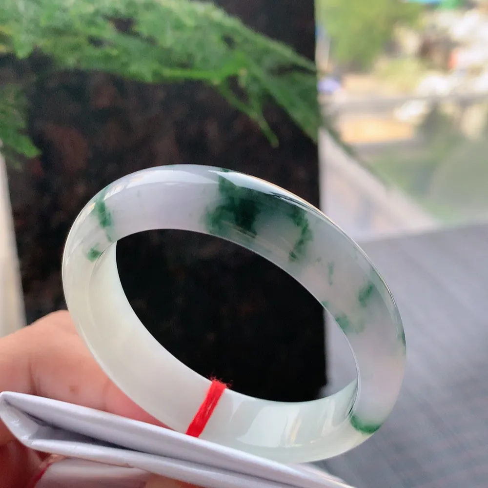 贵妃冰紫飘花 无瑕 尺寸:53.1/48.5/12.7/7.4 超美