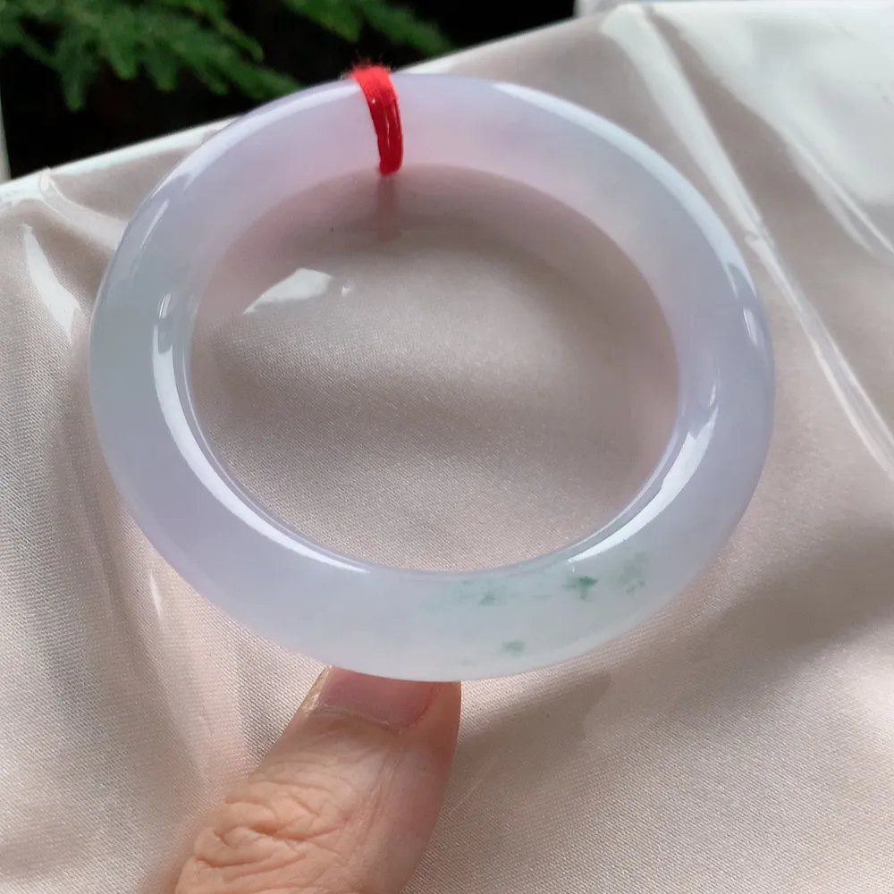 圆条高冰紫飘花 无瑕 尺寸:54.5/10.7 种色俱佳🥰🥰