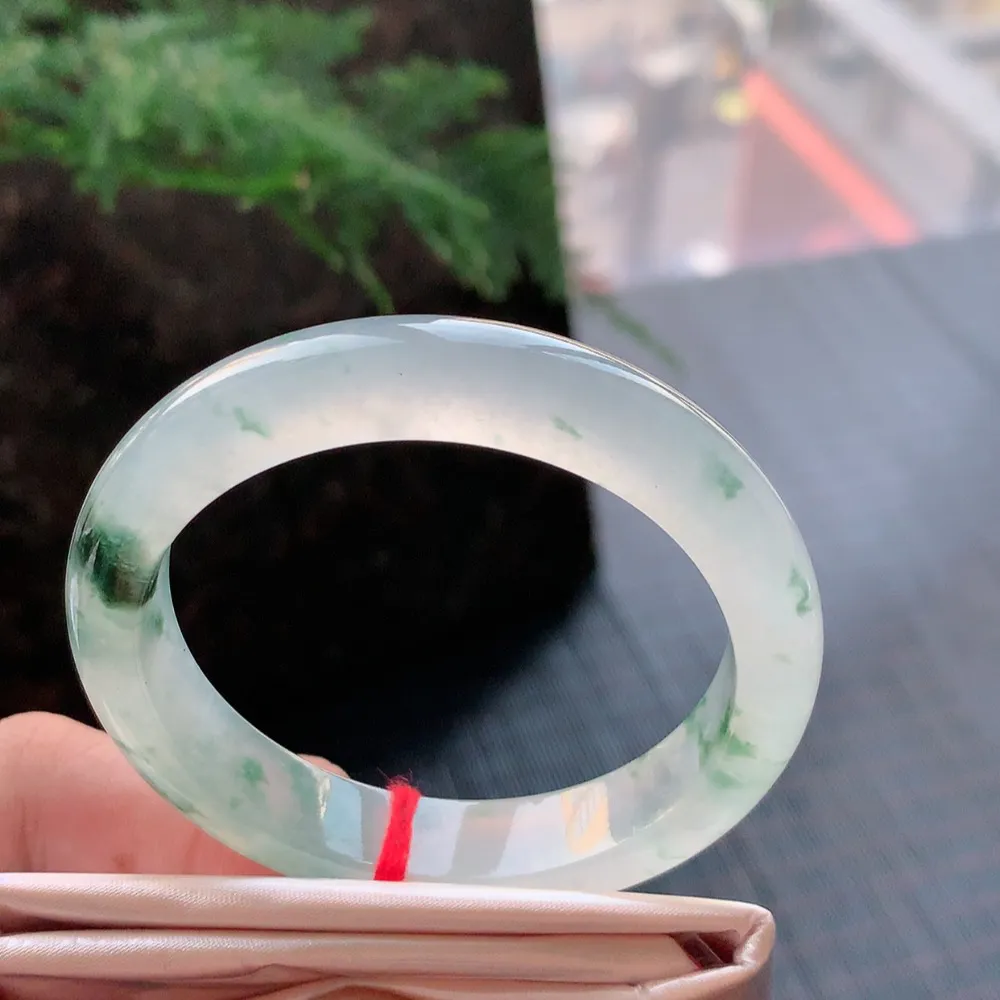 正圈冰玻飘花 无瑕 尺寸:50.8/10.8/8 花美 荧光闪闪🥰🥰