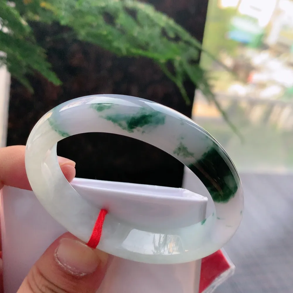 贵妃冰紫飘花 无瑕 尺寸:53.1/48.5/12.7/7.4 超美