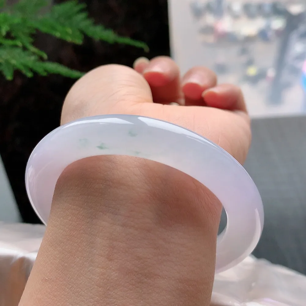 圆条高冰紫飘花 无瑕 尺寸:54.5/10.7 种色俱佳🥰🥰