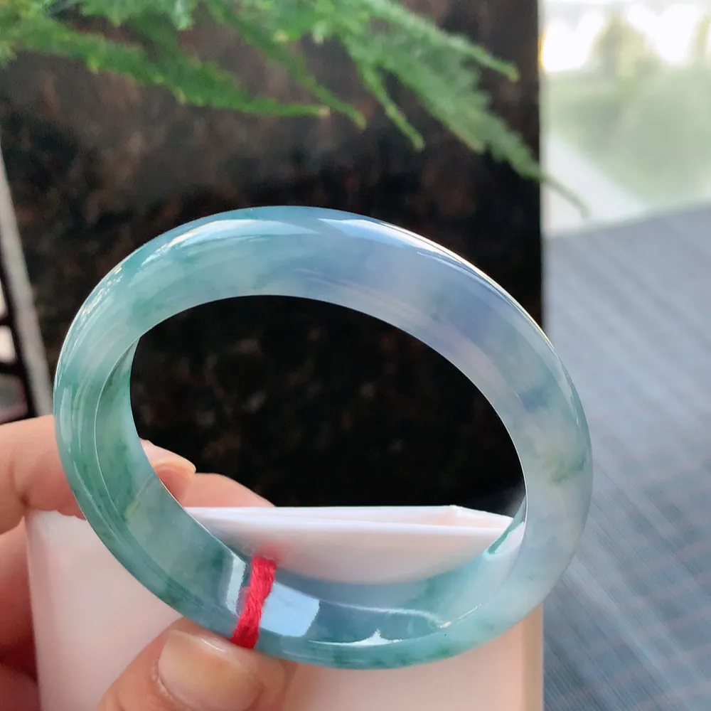 正圈高冰紫飘花 无瑕 尺寸:53.6/12.2/7.6种色俱佳