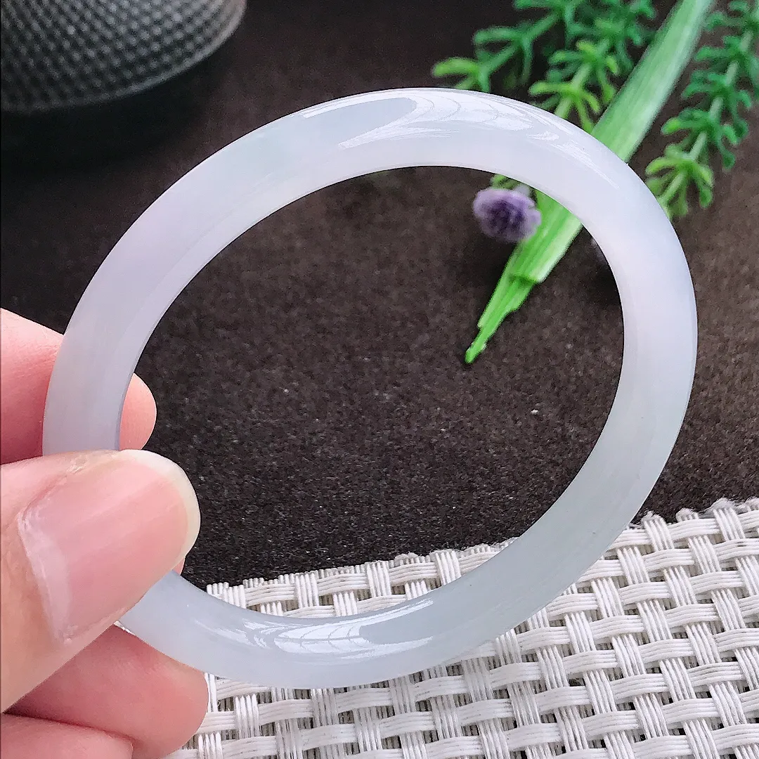 天然a货翡翠53.5/50/7.8/7.1老坑冰纯果冻胶贵妃手镯翡翠玉手镯