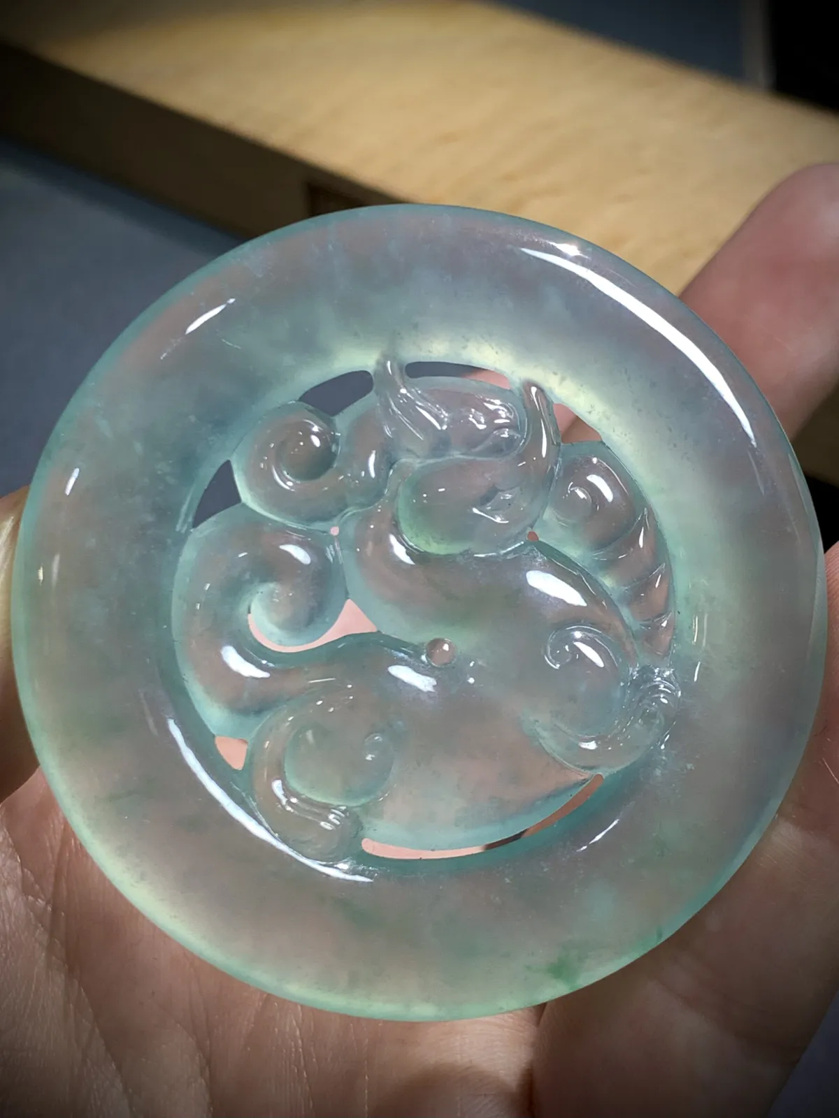 招财貔貅，财源滚滚，
55-55-5.8mm，32.5g，