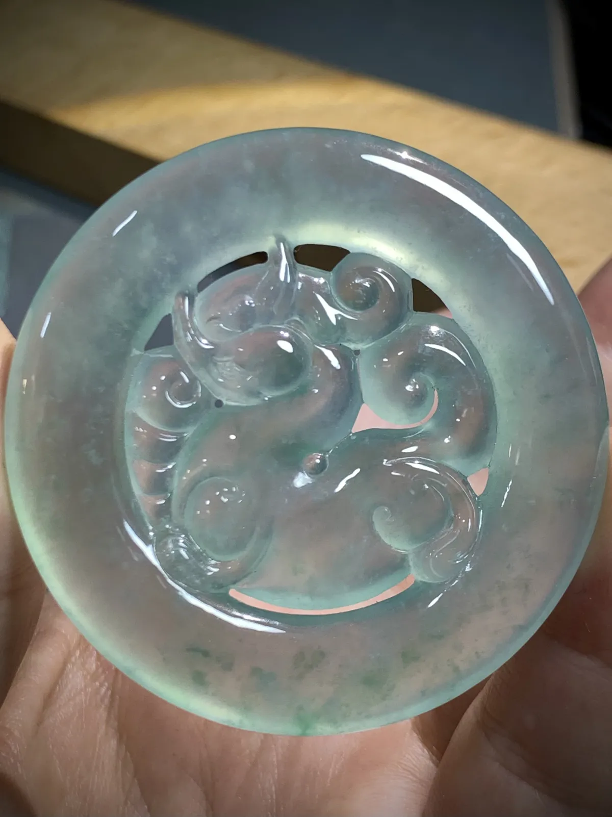 招财貔貅，财源滚滚，
55-55-5.8mm，32.5g，