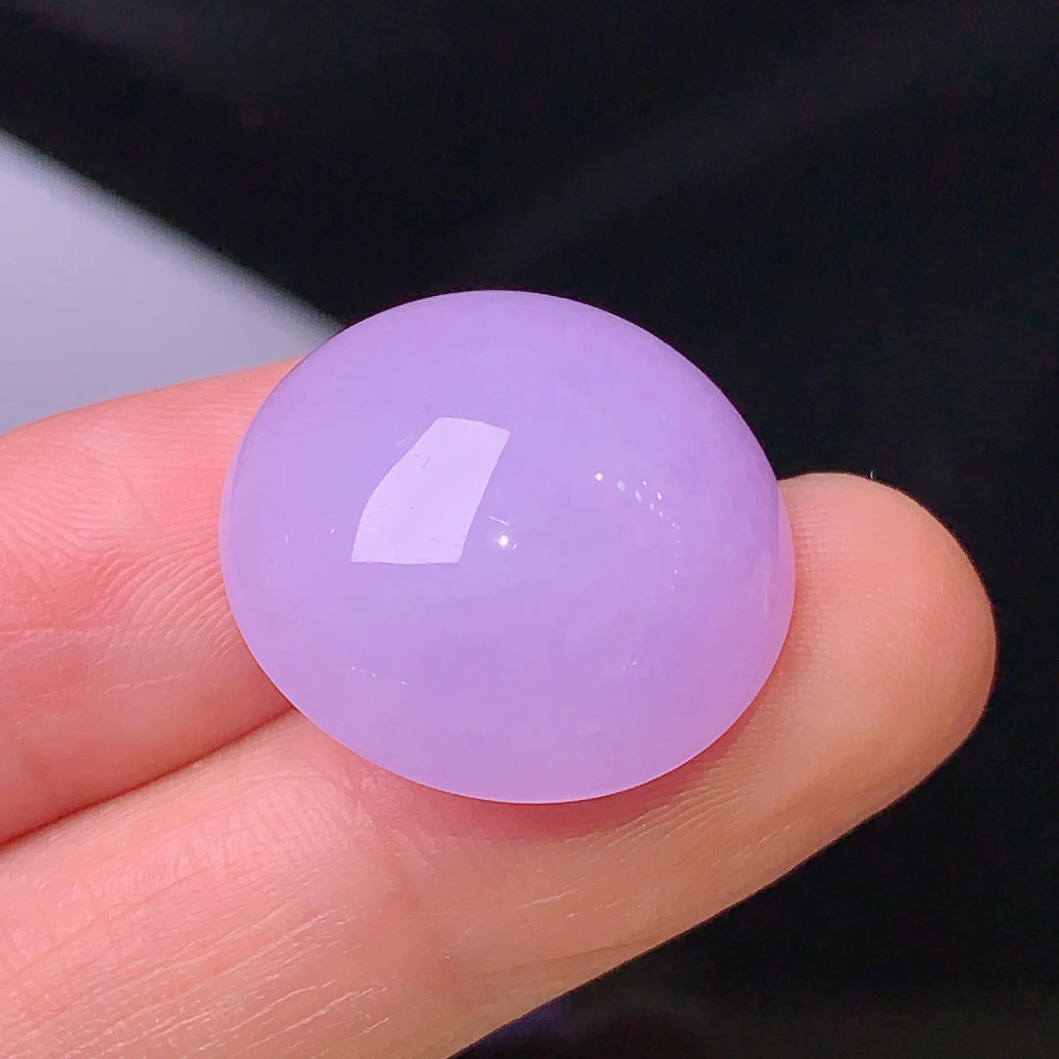 镶嵌款 紫罗兰蛋面吊坠 玉质细腻 色泽清新艳丽 整体尺寸20.5*12.3