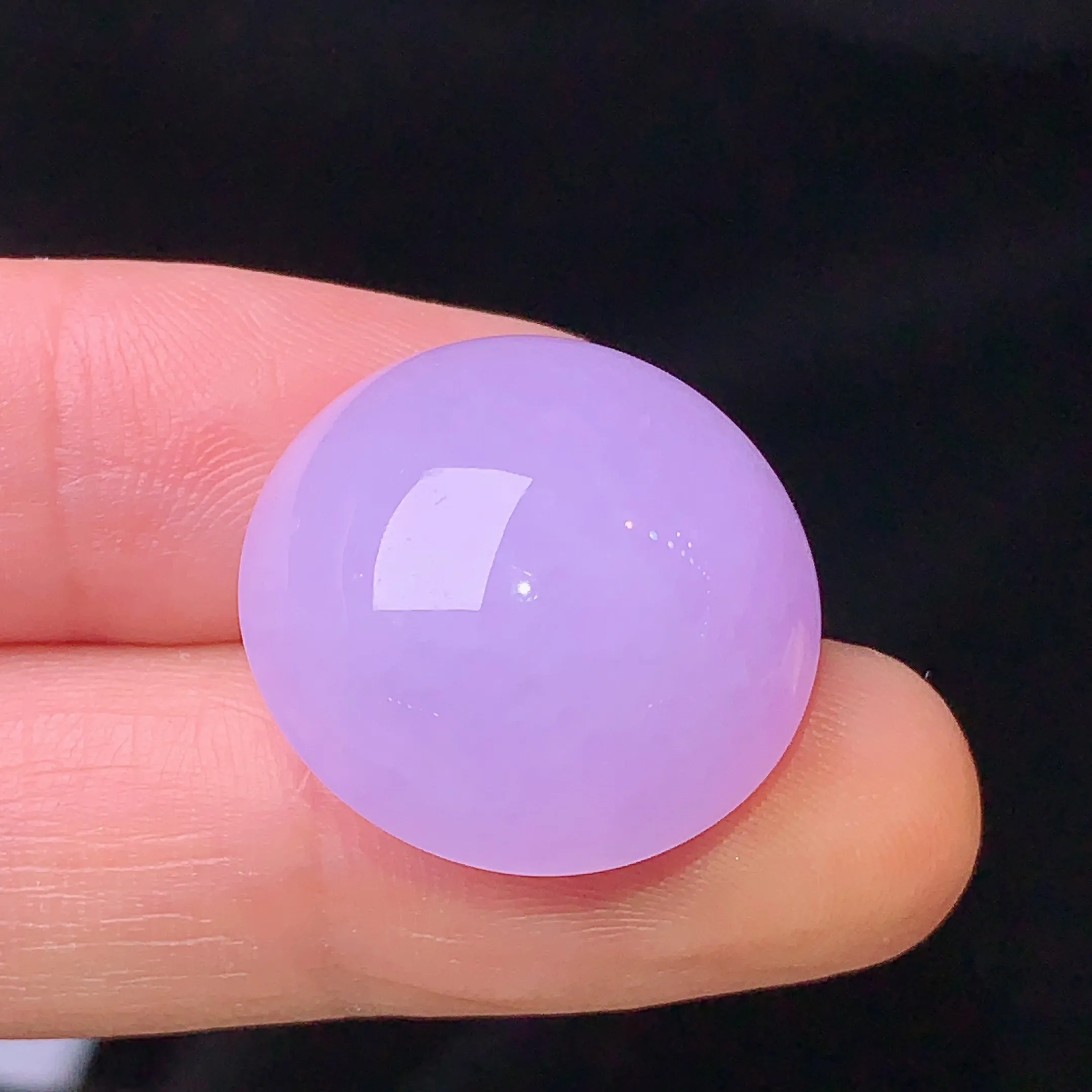 镶嵌款 紫罗兰蛋面吊坠 玉质细腻 色泽清新艳丽 整体尺寸20.5*12.3