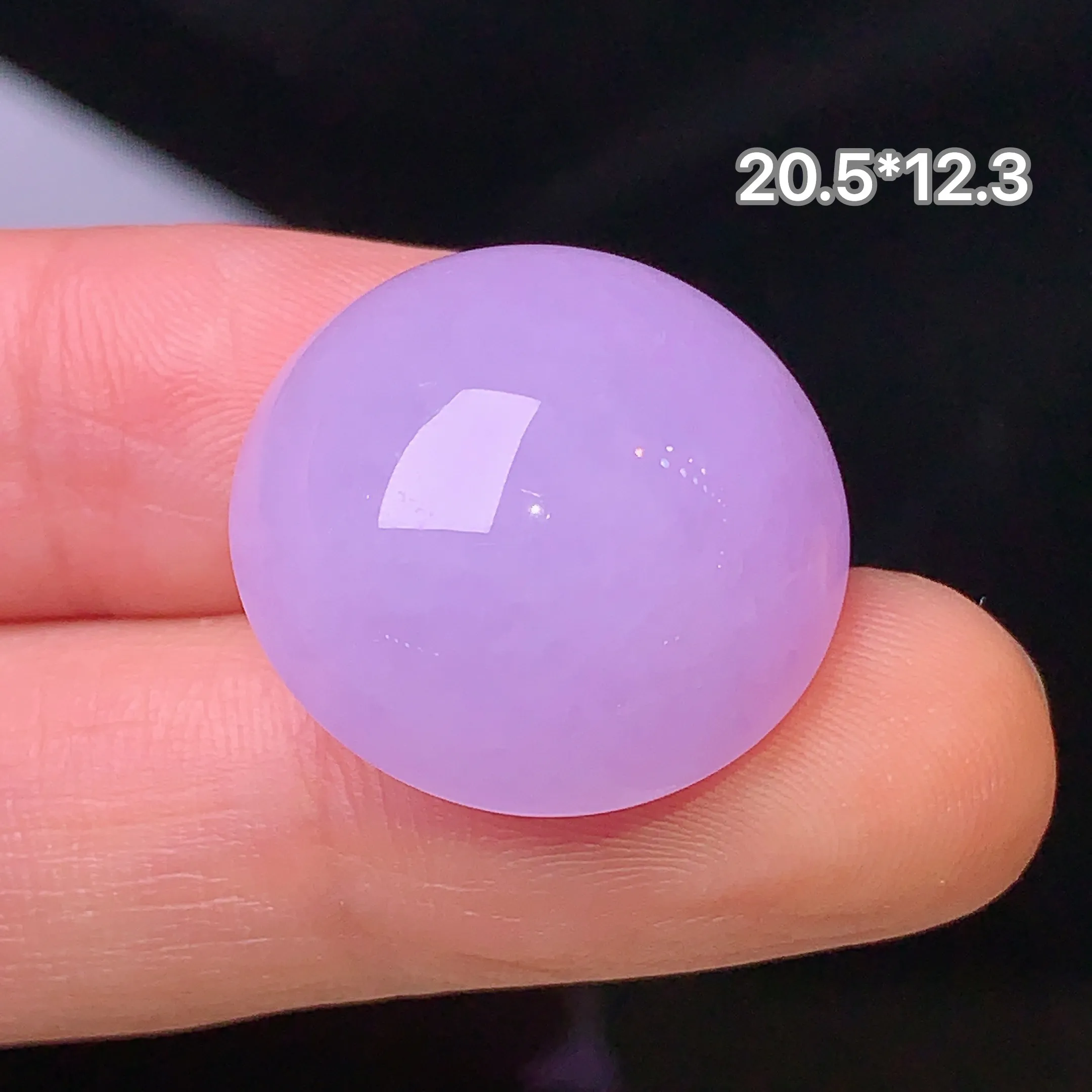 镶嵌款 紫罗兰蛋面吊坠 玉质细腻 色泽清新艳丽 整体尺寸20.5*12.3